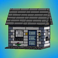 Набор LEGO MOC-1386 Городской домик