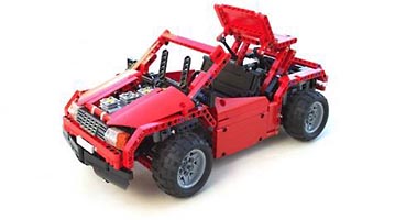 Набор LEGO MOC-1424 Машина с откидным верхом