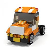 Набор LEGO MOC-1482 Большой грузовик-тягач