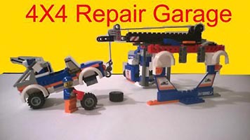 Набор LEGO MOC-1548 Автосервис для ремонта джипов