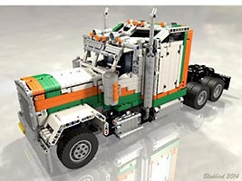 Набор LEGO MOC-1762 Грузовик Кенворт W900 Делюкс