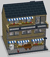 Набор LEGO MOC-1786 Кафе и книжный магазин