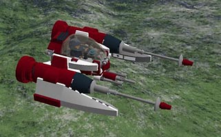 Набор LEGO MOC-1796 Истребитель 'Скиммер X-1'