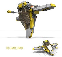 Набор LEGO MOC-2453 'Канарский прыгун' - космический истребитель