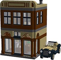 Набор LEGO MOC-2843 Офис Джонни Тандера