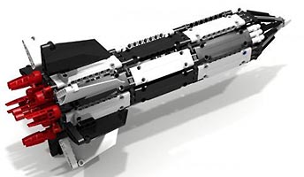 Набор LEGO MOC-3101 Модернизированная ракета (V2)