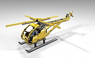 Набор LEGO MOC-3242 Вертолет с моторизованными винтами