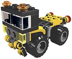 Набор LEGO MOC-3393 Мощный грузовик-тягач