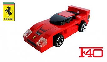Набор LEGO MOC-3402 Мини-Феррари F40