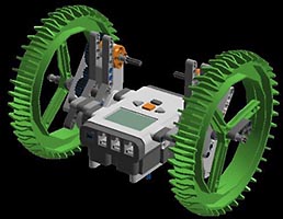 Набор LEGO MOC-3470 'Дизз3' - двухколесный NXT-робот