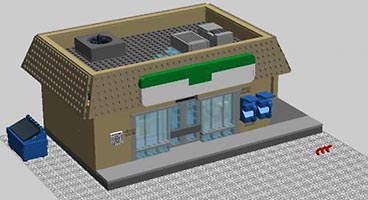 Набор LEGO MOC-3599 'Квик' - продуктовый магазин