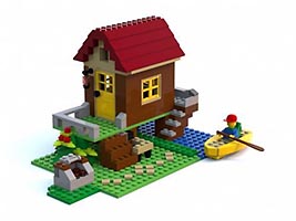 Набор LEGO MOC-3647 Домик на сваях