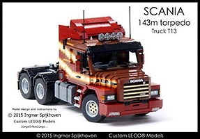 Набор LEGO MOC-3663 Грузовик Скания T13