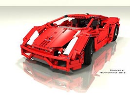 Набор LEGO MOC-3678 Ламборджини Галлардо (р/у)