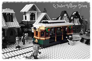 Набор LEGO MOC-3741 Трамвай в зимней деревне