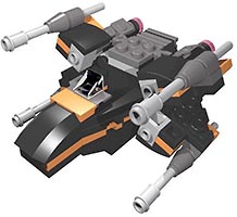 Набор LEGO MOC-3978 Истребитель По Х-крыло (микро-истребитель)