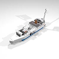 Набор LEGO MOC-4402 Лодка в воде