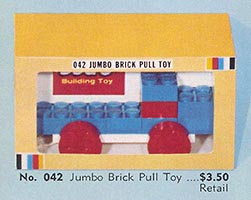 Набор LEGO 042 Jumbo Brick Pull Toy