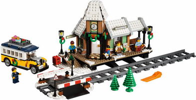 Набор LEGO Зимняя железнодорожная станция