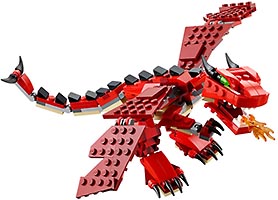 Набор LEGO 31032 Огнедышащий дракон