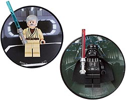 Набор LEGO 5002823 Дарт Вейдер и Оби ван Кеноби - магниты