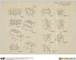 Набор LEGO 1st Edition Print British Patent, 1968