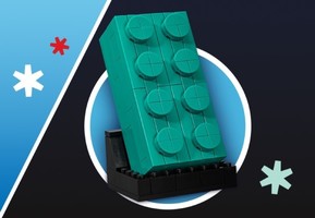 Набор LEGO 5006291 2x4 Teal Brick