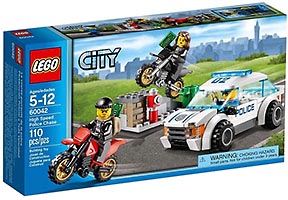 Набор LEGO Погоня за воришками-байкерами