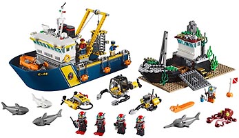 Набор LEGO 60095 Корабль исследователей морских глубин