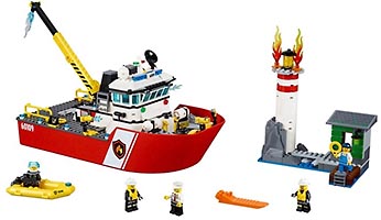 Набор LEGO 60109 Пожарный катер