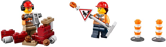 Набор LEGO Уборочная машина и экскаватор