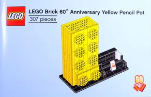 Набор LEGO 6258619 60th Anniversary Yellow Pencil Pot