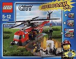 Набор LEGO 66453 Город Суперпак 4 в 1 (60000, 60001, 60003, 60010)