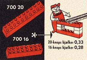 Набор LEGO 700.16 Кирпичики 2 x 8