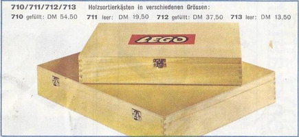 Набор LEGO Средний деревянный ящик для хранения (с наполнением)