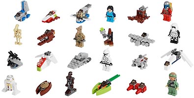 Набор LEGO Новогодний календарь Звездные войны 2013 года