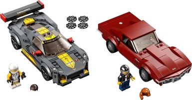 Набор LEGO 76903 Chevrolet Corvette C8.R Race Car and 1968 Chevrolet Corvette