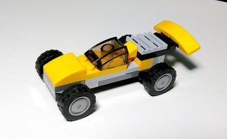Набор LEGO Yellow racing bolid