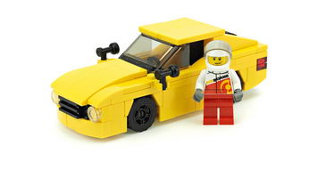 Набор LEGO MOC-10029 Желтый спортивный автомобиль