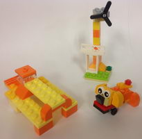 Набор LEGO MOC-10230 10709 wind turbine, robodog, picnic bench