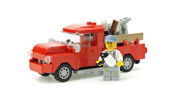 Набор LEGO MOC-10469 Painting contractor pickup
