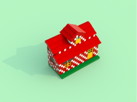 Набор LEGO Красный кирпичный фасад
