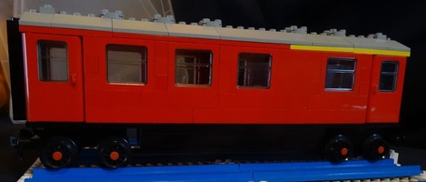 Набор LEGO MOC-11753 Passenger car 4x red