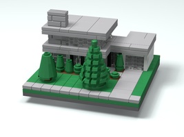 Набор LEGO Современный особняк (нано-масштаб)
