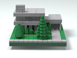 Набор LEGO Современный особняк (нано-масштаб)