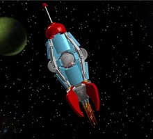 Набор LEGO MOC-12554 Классический космический корабль