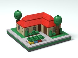 Набор LEGO Дом в испанском стиле (наномасштаб)