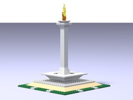 Набор LEGO Национальный монумент независимости в Джакарте, Индонезия