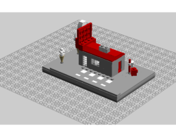 Набор LEGO MOC-13157 Сеть ресторанов быстрого питания (нано)