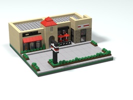 Набор LEGO Магазин одежды и кафе фастфуда (нано)
